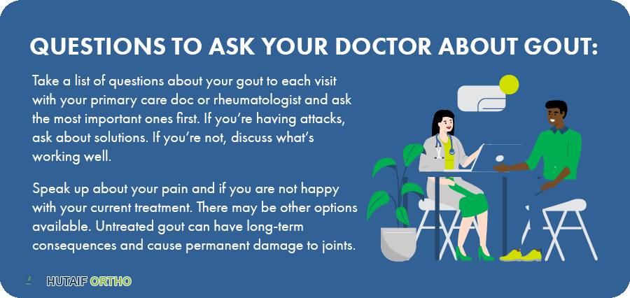 النقرس: دليلك الشامل لأسئلة يجب طرحها على طبيبك لفهم وعلاج حالتك