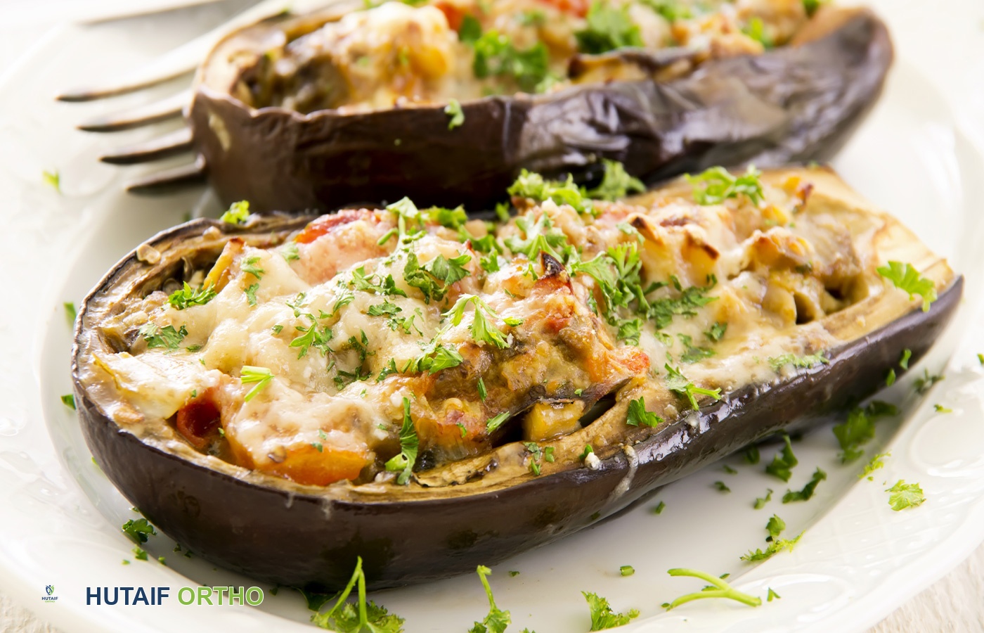 وصفة الباذنجان المحشي بالبيض والفيتا الصحية