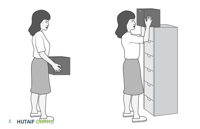 وضع شيء على رف وضع شيء على رف