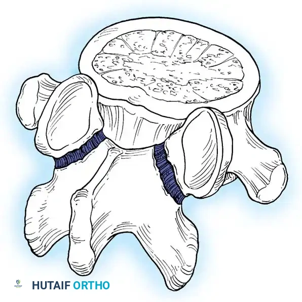 Fig. 41-15 Defect in isthmic spondylolysis, type IIA. (Redrawn from Wiltse LL, Rothman SLG: Spondylolisthesis: classifi cation, diagnosis, and natural history, Semin Spine Surg 5:264, 1993.)