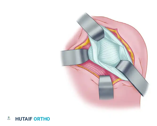 CAPSULAR SHIFT RECONSTRUCTION WITH POSTERIOR GLENOID OSTEOTOMY Surgical Diagram