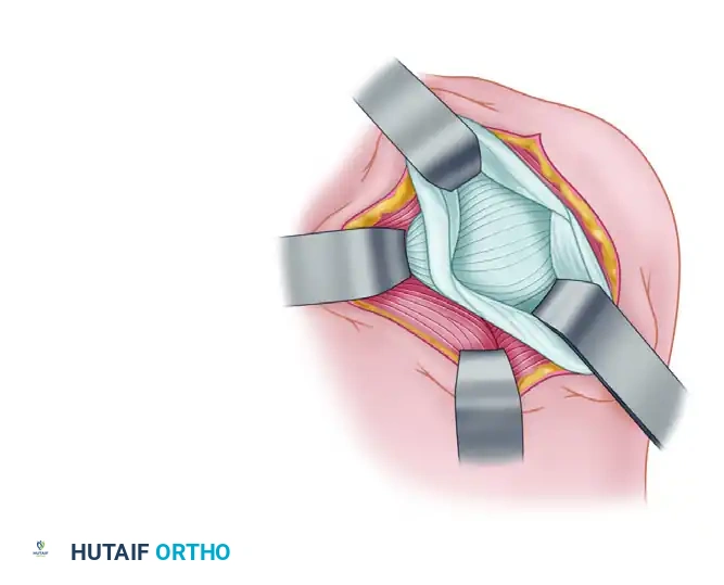 CAPSULAR SHIFT RECONSTRUCTION WITH POSTERIOR GLENOID OSTEOTOMY Surgical Diagram