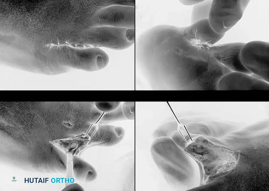COMBINED HAMMER TOE AND MALLET TOE DEFORMITY WITH ASSOCIATED DOUBLE CORNS Surgical Diagram