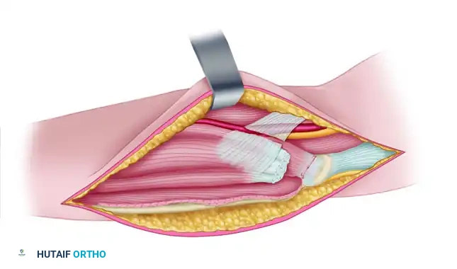 EXTENSIVE RELEASE OF THE FLEXOR PRONATOR ORIGIN Surgical Diagram