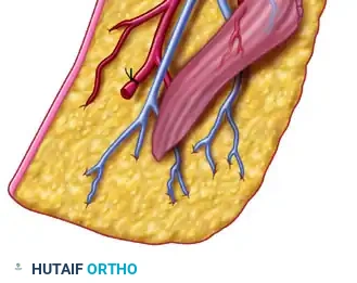 FIGURE 63-55 Variations in circulation to first web space.
