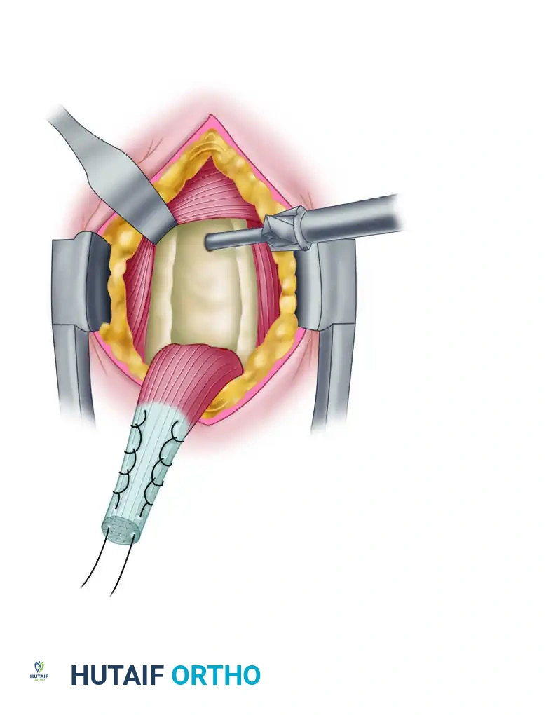 Guidewire Placed in Bicipital Groove