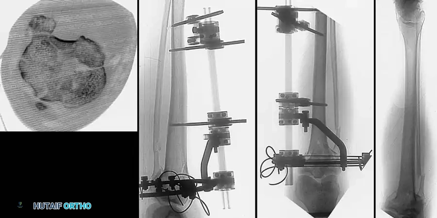 استخدام المثبت الخارجي المؤقت للركبة