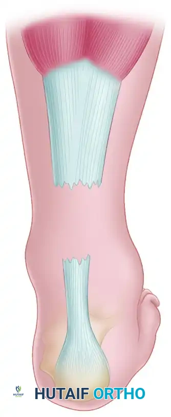 TRANSFER OF THE PERONEUS BREVIS TENDON FOR NEGLECTED RUPTURES OF THE ACHILLES TENDON Surgical Diagram