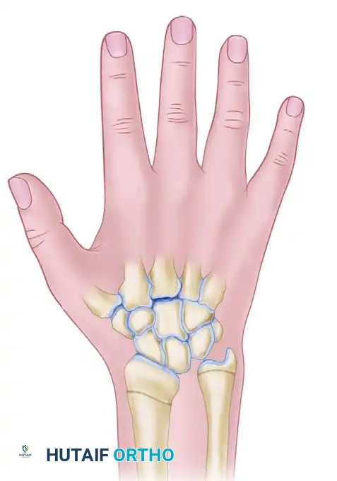 تثبيت نهايات عظمة الزند باستخدام السلك المعدني التقليدي