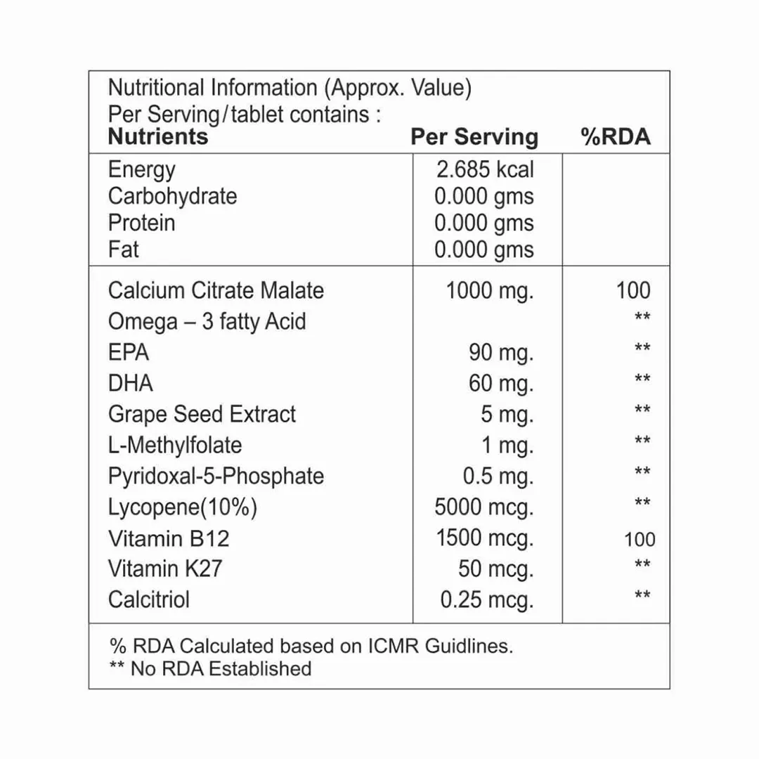 Calcium and Vitamin B12