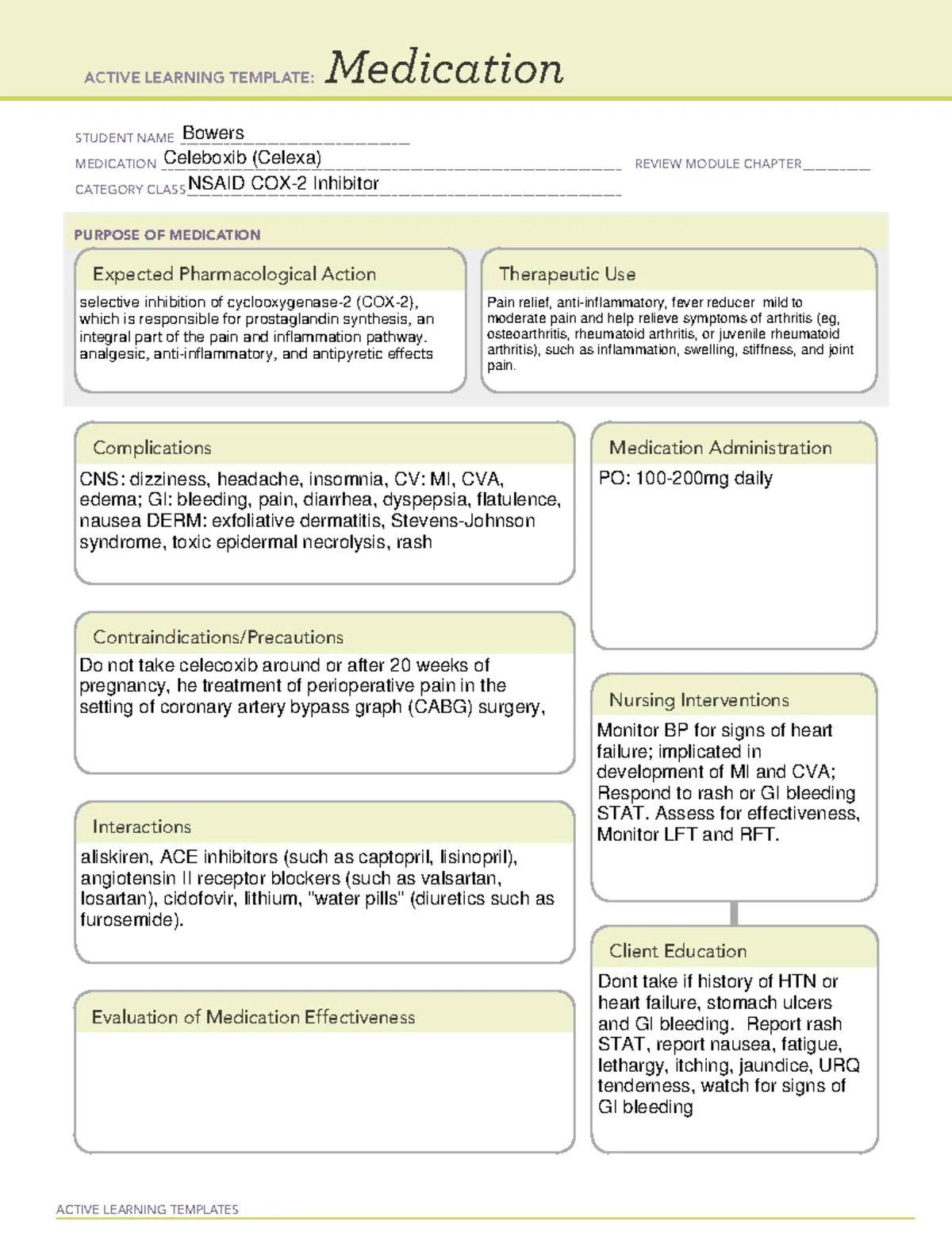 Celecoxib (Assumed)