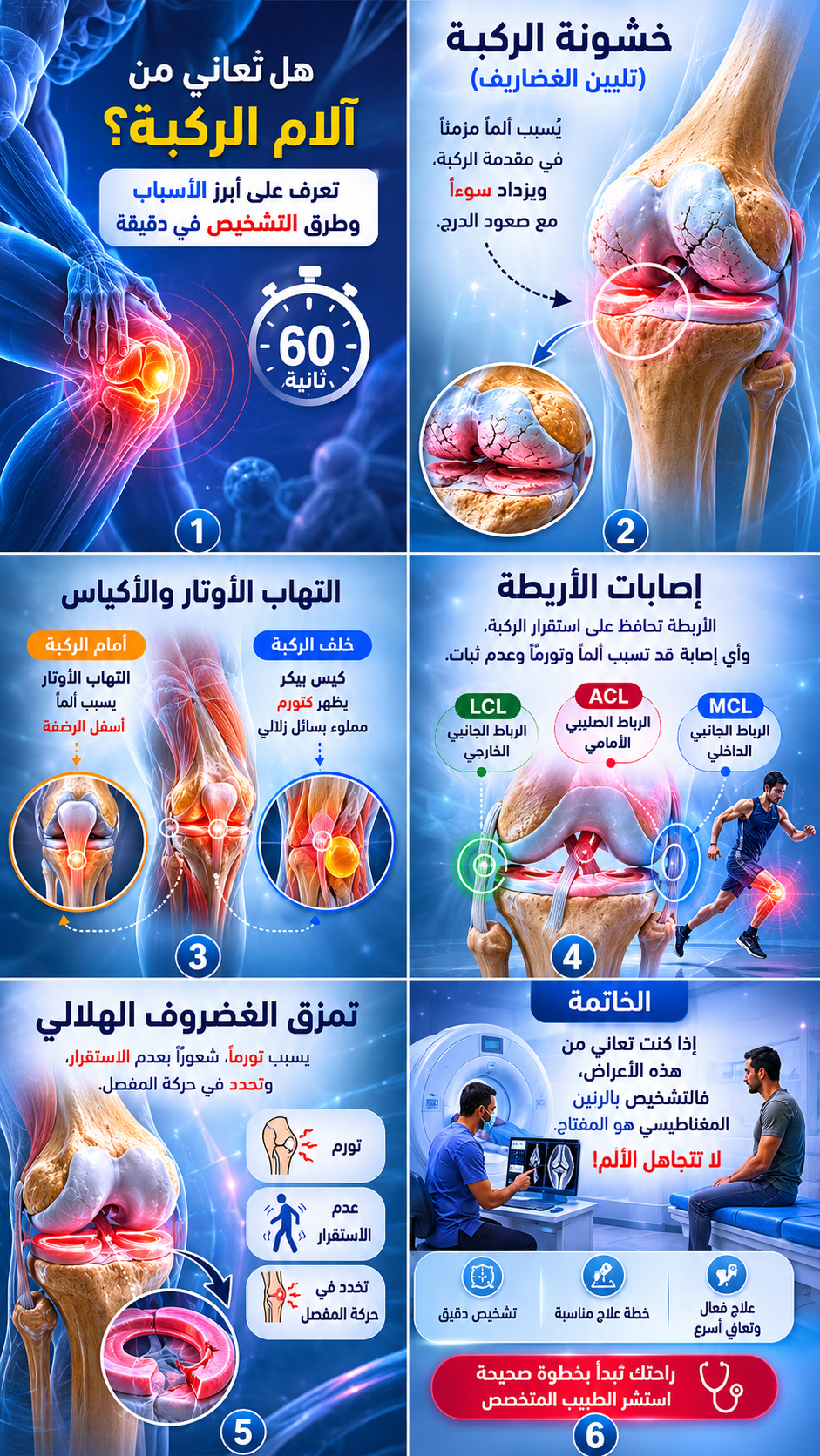 آلام الركبة تؤثر سلبياً على حياتنا اليومية